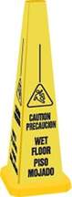 Accuform Signs Quad Warning Safety Cone, Wet Floor