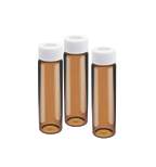 DWK Life Sciences Kimble™ AmberScrew Thread Vials with Attached Caps, 0.06in. Silicone Septa