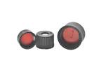 DWK Life Sciences Kimble™ Open-Top PolypropyleneScrew Thread Closures with Red PTFE-Faced Silicone Septa