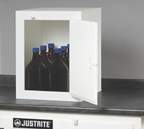 Justrite™ Solid Polyethylene Acid Cabinets: One-Door Countertop Model