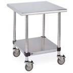 Metro™ Stainless Lab Worktable, Stainless Island Top and Solid HD Shelf