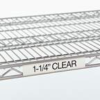 Metro™ Clear Label Holders for Wire Shelving