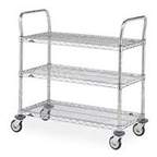Metro™ MW Series Utility Carts with Wire Shelves