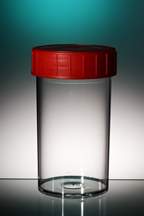Corning™ Gosselin™ sterile gerade Behälter aus Polypropylen mit roten Polyethylen-Verschlusskappen