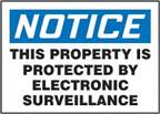 Accuform Signs This Property is Protected by Electronic Surveillance