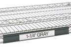 Metro™ Gray Label Holders for Wire Shelving