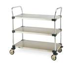Metro™ MW Series Utility Carts with Solid Shelves