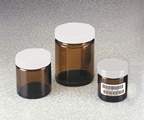 Thermo Scientific™ Cuves basses en verre ambré à col large avec bouchon I-Chem™