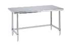 Metro™ Stainless Lab Worktable, Stainless Island Top and 3-Sided Frame