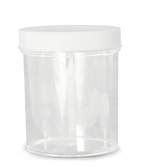 Qorpak™ Clear Polystyrene Jars with Cap