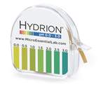 Micro Essential Lab Single-Roll Hydrion™ pH Test Paper, With Chart