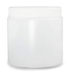 Qorpak™ Straight Sided Round Jars with White Polypropylene Unlined Cap