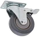 Fisherbrand™ Urethane Casters, 5 in. dia, non-marking, dual locking wheel, Set of 4 <img src=