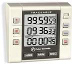 Fisherbrand™ Traceable™ Dreikanal-Alarmzeitschaltuhr mit dreizeiliger LCD-Anzeige