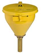 Justrite™ Large Steel Drum Funnel With Self-Closing Cover