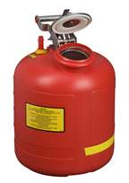 Justrite™ Safety Can for Liquid Disposal with Built-In Fill Guage and Flame Arrester <img src=