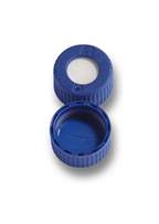 Fisherbrand™ 9 mm Autosampler Vial Screw Thread Open Top Caps with Septa, 6 mm Hole