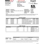 Oakton™ Certificado de calibración para termómetro de vidrio, 3PTS