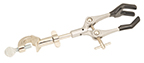 Eisco™ 3 Prong Clamp with Boss head - Stainless Steel <img src=