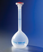 Corning™ Class B Reusable Polypropylene Volumetric Flasks with Tapered PP Stopper